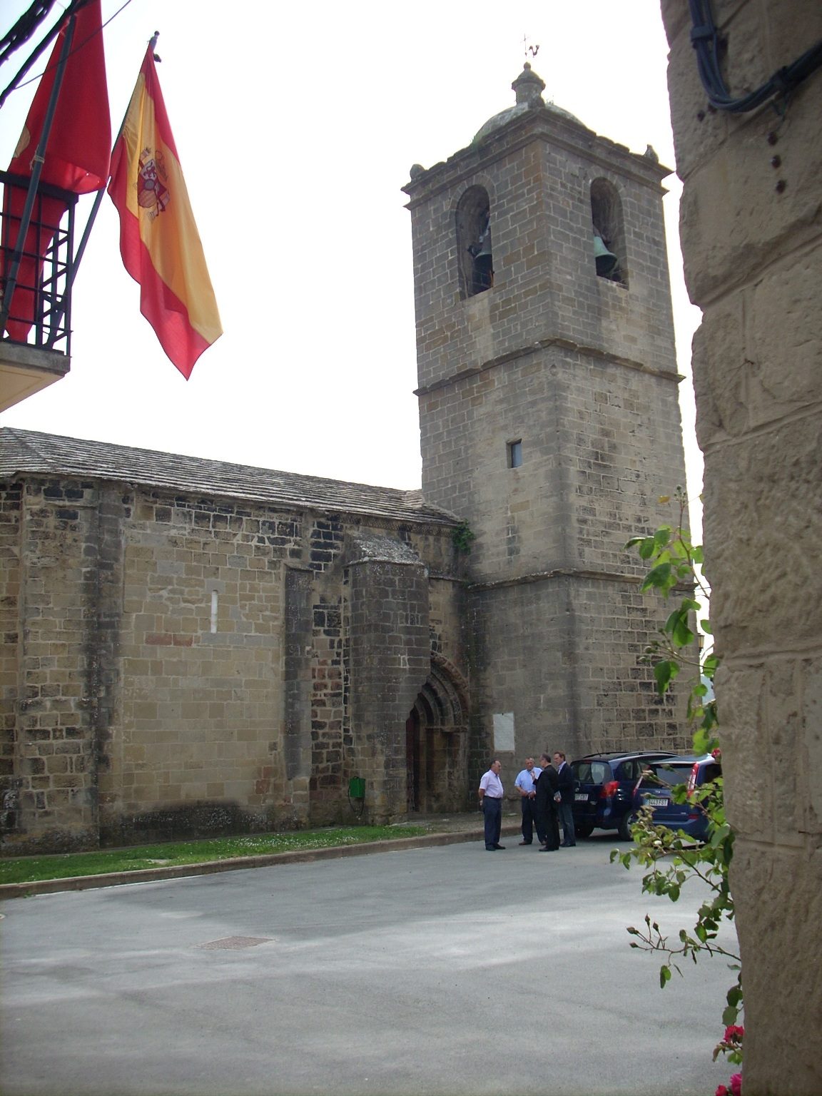 Santiago Ramon y Cajal's baptismal font, Church, Petilla de Aragon - 1.JPG